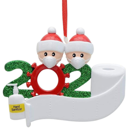 Happyshopping - Ciondolo albero di Natale con pupazzo di neve senza resina,bianco (due teste umane) - bianco (due teste umane) en oferta