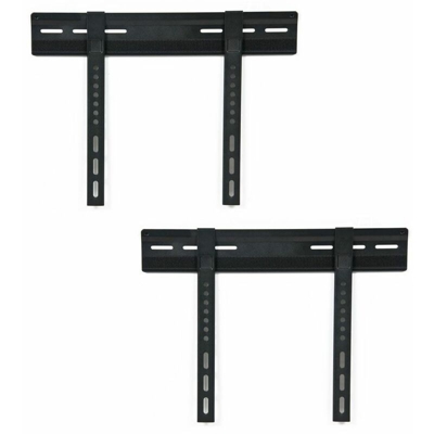 2x staffa per montaggio a parete TV LCD plasma LED 23 - (58cm) - 37 - (94cm) nero opaco