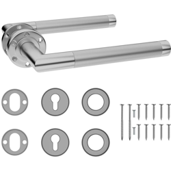 YOUTHUP Set Maniglia Porta Cilindro con Profilo PZ in Acciaio Inox - Argento características