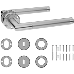 YOUTHUP Set Maniglia Porta con Serratura BB in Acciaio Inossidabile - Argento en oferta