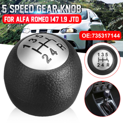 Pomello del cambio a 5 marce Cambio manuale nero per Alfa Romeo 147 1.9 JTD 735317144 en oferta