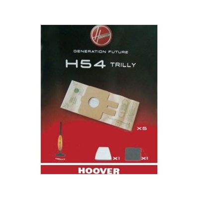 Eurostore07 - 5 SACCHETTI ASPIRAPOLVERE ORIGINALI TUTTI I MODELLI HOOVER TRILLY 09173873 H 54
