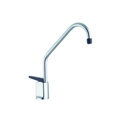 Rubinetto beverino a colonna con pulsante cromato 3/8" - porta e bini