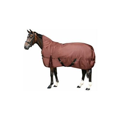 101127 - Coperta invernale per cavalli, coperta antipioggia, 165, colore: Marrone - Pfiff
