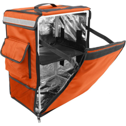 Zaino isotermico 35 x 49 x 25 cm arancia per la consegna di ordini alimentari da moto e bicicletta - Primematik características