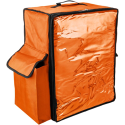 Zaino isotermico 39 x 50 x 25 cm arancia per la consegna di ordini alimentari da moto e bicicletta - Primematik precio