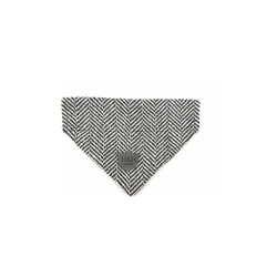 Herringbone Dog Bandana, grande, grigio - Hugo&hudson características