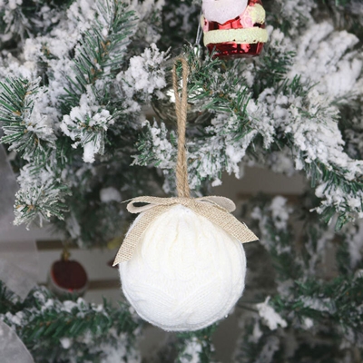 Happyshopping - Decorazioni natalizie con palline lavorate a maglia Regali Decorazioni natalizie Ciondolo albero di Natale XD21034