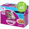 Whiskas 1+ buste 48 x 100 g - Mix: Selezione Carni Bianche in Salsa + Selezione Classica in Salsa en oferta