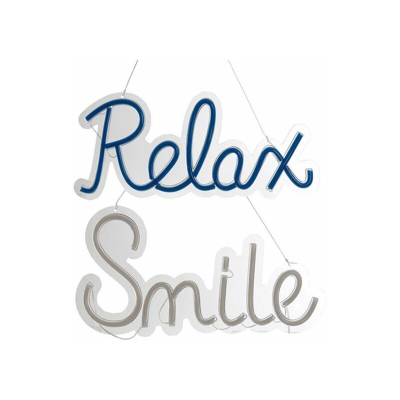 Lampada Relax / Smile Insegna LED (2 pcs) (40 x 1 x 18 cm) - Dekodonia