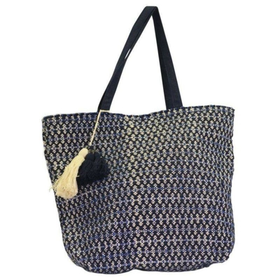 Vacchetti - Borsa in tessuto Decori blu