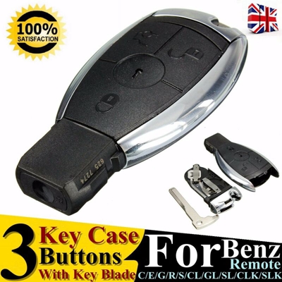 Guscio telecomando a 3 pulsanti per Mercedes Benz S500 S600 S55 S65 AMG S350