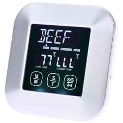 Termometro per alimenti touch screen, timer da cucina multifunzione, termometro elettronico per barbecue domestico en oferta