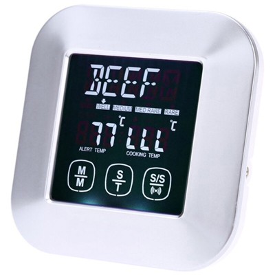 Termometro per alimenti touch screen, timer da cucina multifunzione, termometro elettronico per barbecue domestico