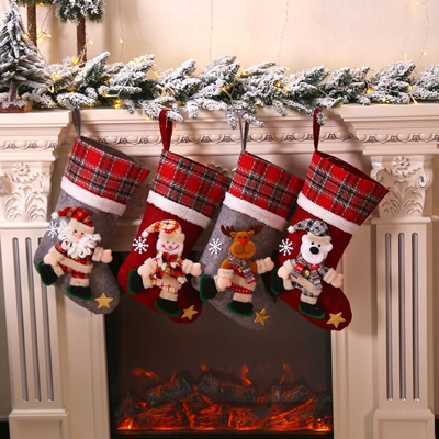 Happyshopping - Nuova borsa regalo Decorazione calze natalizie Ciondolo albero di Natale Borsa regalo natalizia,grande - grande