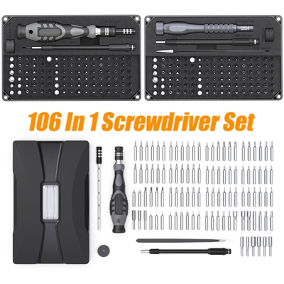 Insma - 106Pcs / Set CRV Torx con intaglio Pentalobe Drive Bits Strumento di riparazione