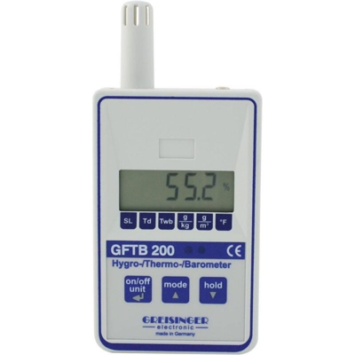 Greisinger GFTB 200 Igrometro 0 % ur 100 % ur Indicatore punto di rugiada e allerta muffa