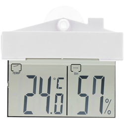 Mini orologio di temperatura e umidita per interni ed esterni con ventosa, termometro digitale características