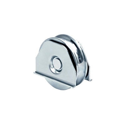 F.lli Comunello - COMUNELLO 334 RUOTE RUOTA GOLA SEMITONDA 2 CUSCINETTI RUOTE CANCELLI SCORREVOLI-120 mm 120 mm