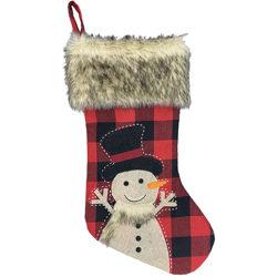 Happyshopping - Calzino di Natale Ornamento di Natale,pupazzo di neve di lino unico - pupazzo di neve di lino unico en oferta