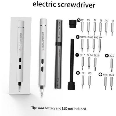 Happyshopping - Cacciavite elettrico kit riparazione cellulare piccolo D1 (libro senza batteria) bianco