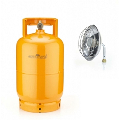 Bombola 5 Kg- (12 L) Ricaricabile Da Campeggio + Stufa A Gas Camper Vuota