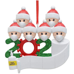 Happyshopping - Ciondolo albero di Natale con pupazzo di neve senza resina,bianco (sei teste umane) - bianco (sei teste umane) características