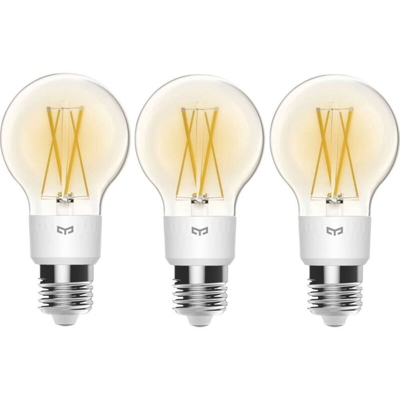Lampadina LED Classe energetica: A++ (A++ - E) Smart Bulb Set 3F AUT 1776 E27 Potenza: 6 W Bianco caldo 6 - Yeelight