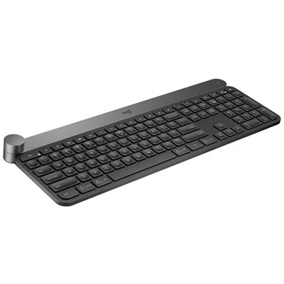 Tastiera Wireless Standard Craft Retroilluminata Colore Nero e Grigio (Layout Pan Nordic)
