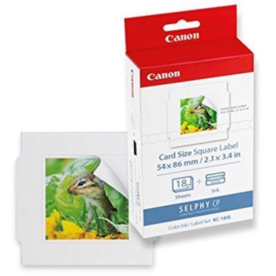 Canon KC-18IS - Adesivi quadrati (54 x 54 mm, 18 fogli)