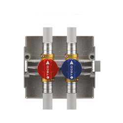 Valvola rubinetto di intercettazione doppia attacco 1/2" teco precio