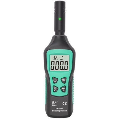 EMF rilevatore di radiazioni elettromagnetiche per uso domestico FY876 nero spedito senza batteria - Fuyi