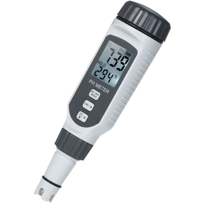 Smart Sensor - Misuratore di pH per acquari ad alta precisione Xima Misuratore di acidita impermeabile IP65 Tipo di penna PH818 libbre Senza batteria