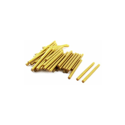 Sourcingmap - Elettrico caldo melt stick di colla pistola 50pcs 7 millimetri x 100 mm oro tono scintillio