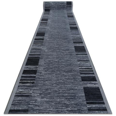 Passatoia Gommata Adagio Grigio Toni Grigio E Argento 120x900 Cm