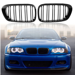 2x griglia anteriore nera per BMW E46 1998-2001 en oferta