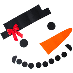 Happyshopping - Decorazione di espressione di pupazzo di neve di Natale fai da te Set da 16 pezzi Decorazione per porta del garage esterno características