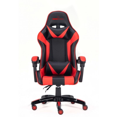 MD-GC006-KR sedia per videogioco Sedia da gaming per PC Seduta imbottita Nero, Rosso - Momodesign