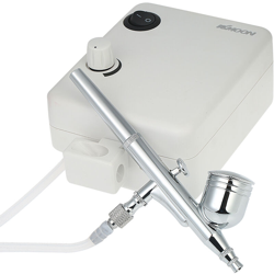 Mini Airbrush Air Pump Set per pompa d'aria per bellezza e trucco Modelli di pompa d'aria T100K-1 Standard europeo - Kkmoon precio