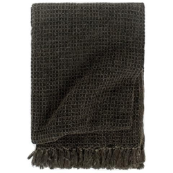 Copriletto In Cotone 220x250 Cm Antracite / marrone características