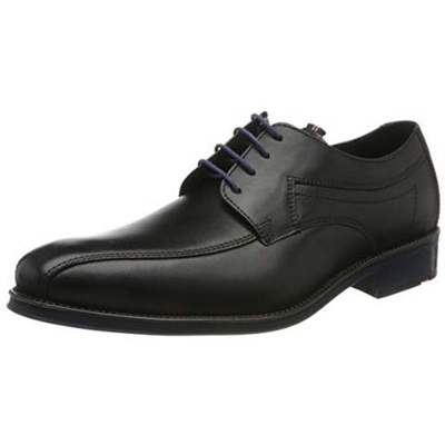 Gerald, Scarpe Stringate Derby Uomo Nero (black / Ocean 0), 43 Ue