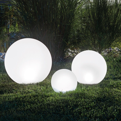 Set di sfere solari luminose da 20, 30 e 40 cm. Lampada da giardino a sfera. Lampada solare esotec 30