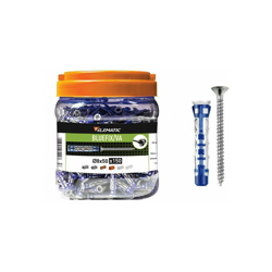 Kit 150 pz tassello tasselli Ø 8 x 50 mm con vite bluefix top quality - Elematic precio