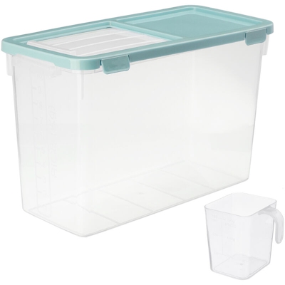 Scatola portaoggetti Barile di riso 10kg Plastica 42x26x19cm VERDE