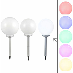 Set di 3 tappo del radiatore globi della lampada vendite della batteria solare di illuminazione eccezionale barbabietola Decoration en oferta