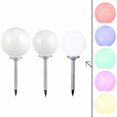 Set di 3 tappo del radiatore globi della lampada vendite della batteria solare di illuminazione eccezionale barbabietola Decoration