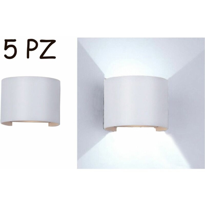 Driwei - 5PZ Applique LED da parete moderno bianco luce fredda angolazione regolabil FD-9