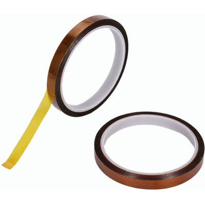 2 confezioni di nastro in poliimmide resistente alle alte temperature da 100 piedi con una larghezza di 5 mm
