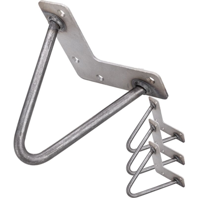 Piedi per tavolo e mobili stile vintage Piedi in acciaio 2 pali 15 cm 4-pack - Primematik