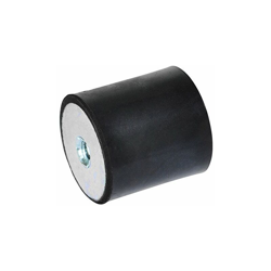 Ganter Normelemente - Ganter Norm elementi | tampone PARACOLPO – GN 351 | con 2 filettature interne | caucciù naturale, nero, GN 351-75-55-M12-EE-55 precio